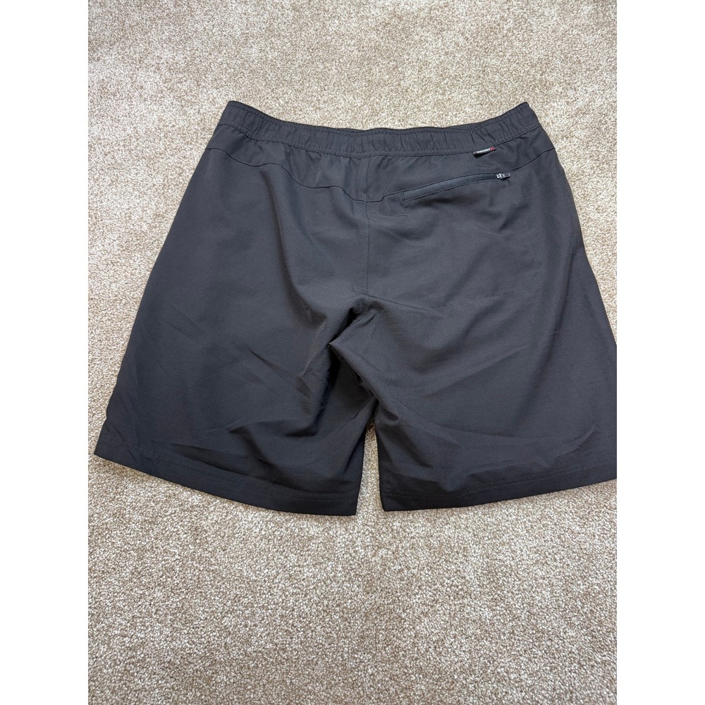 Gerry Mens Black Stretch Active Hiking Shorts Large Elastic Waist Zip Pocket - Picture 2 of 11